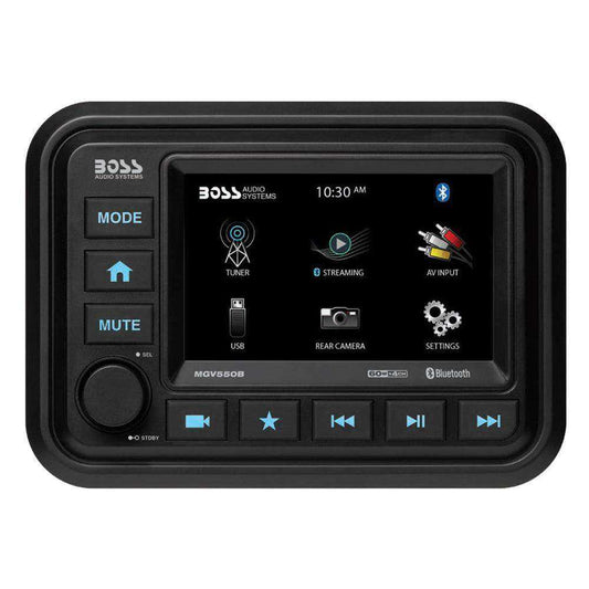 Boss Audio MGV550B Marine Stereo w/AM/FM/BT/Rear Camera - Skoutley Outdoors LLC