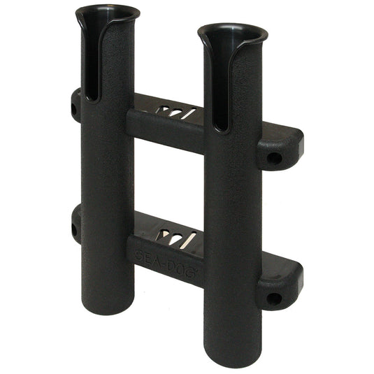 Sea-Dog Two Pole Side Mount Rod Storage Rack - Black - Skoutley Outdoors LLC