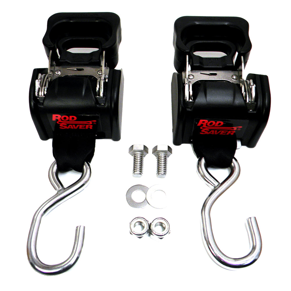 Rod Saver Stainless Steel Retractable Transom Tie-Down - 40" - Pair - Skoutley Outdoors LLC