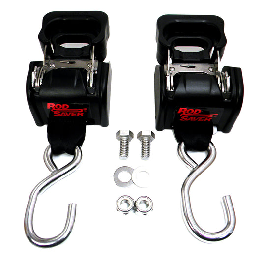 Rod Saver Stainless Steel Retractable Transom Tie-Down - 40" - Pair - Skoutley Outdoors LLC