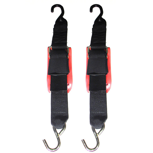 Rod Saver Quick Release Trailer Tie-Down w/Vinyl Pad - 2" x 4' - Pair - Skoutley Outdoors LLC