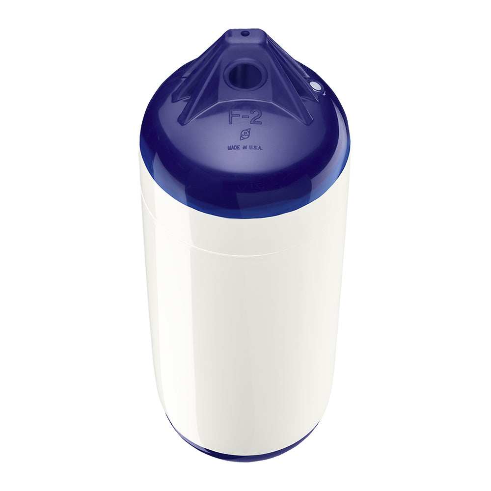 Polyform F-2 Twin Eye Fender 8.2" x 25" - White - Skoutley Outdoors LLC