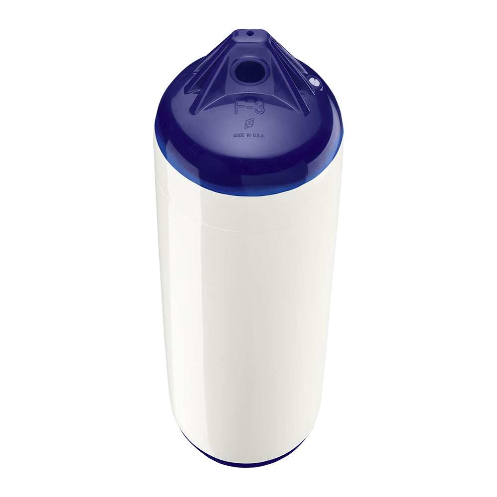 Polyform F-3 Twin Eye Fender 8.2" x 30" - White - Skoutley Outdoors LLC