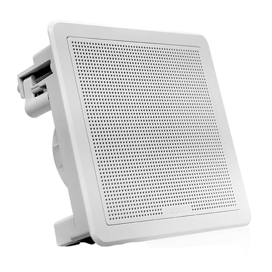 Fusion FM-65SW FM Series 6.5" 120 Flush Mount Square Marine Speakers - White Grill - 120W - Skoutley Outdoors LLC