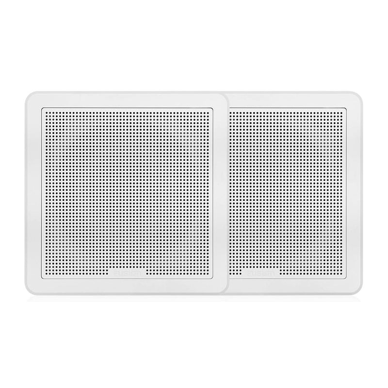 Load image into Gallery viewer, Fusion FM-65SW FM Series 6.5" 120 Flush Mount Square Marine Speakers - White Grill - 120W - Skoutley Outdoors LLC
