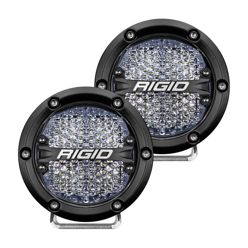 Load image into Gallery viewer, RIGID Industries 360-Series 4" LED Off-Road Fog Light Diffused Beam w/White Backlight - Black Housing - Skoutley Outdoors LLC
