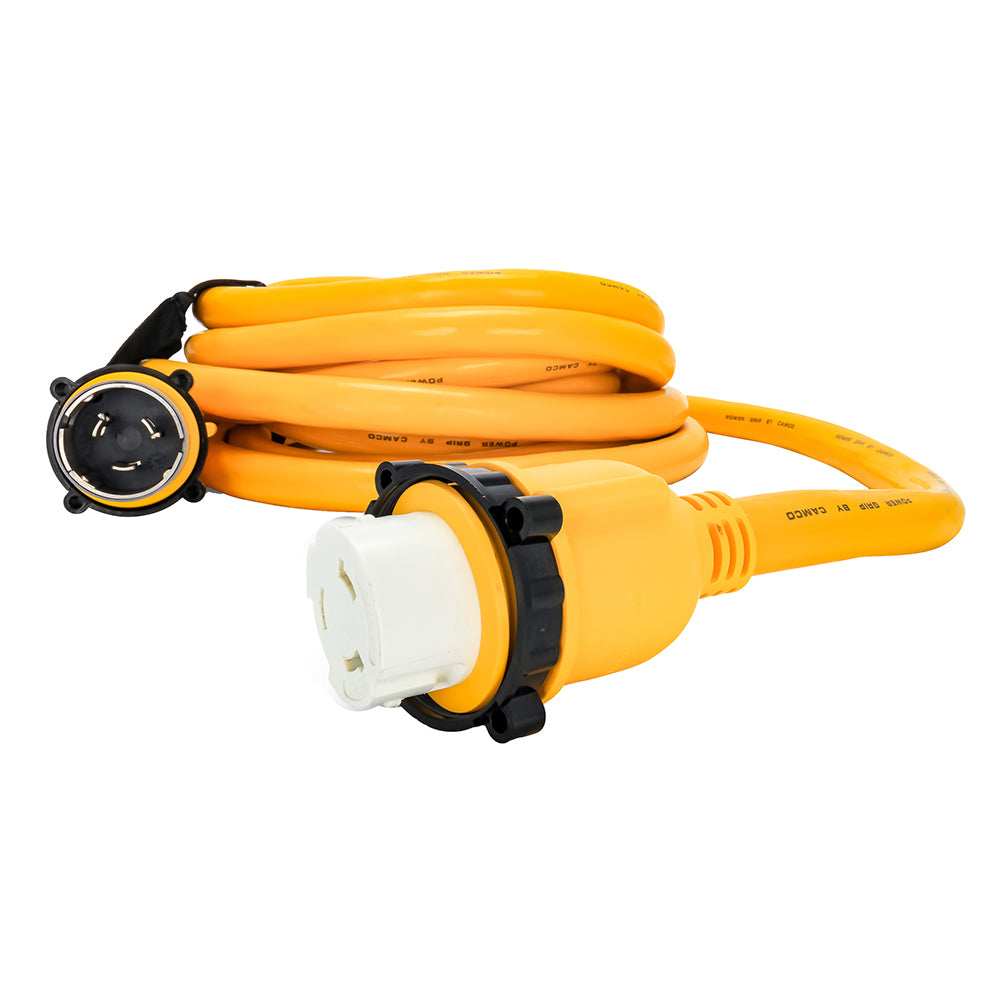 Camco 50 Amp Power Grip Marine Extension Cord - 25' M-Locking/F-Locking Adapter - Skoutley Outdoors LLC
