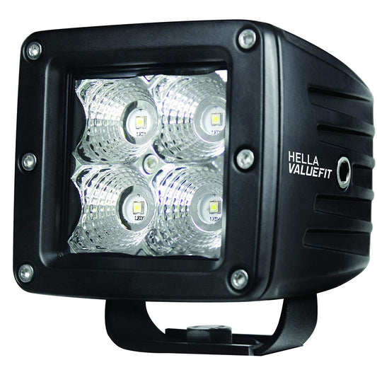 Hella Marine Value Fit LED 4 Cube Flood Light - Black - Skoutley Outdoors LLC