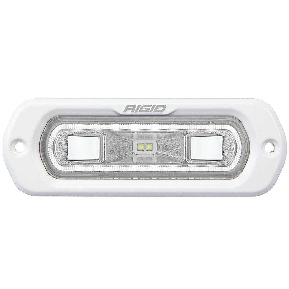 RIGID Industries SR-L Series Marine Spreader Light - White Flush Mount - White Light w/White Halo - Skoutley Outdoors LLC