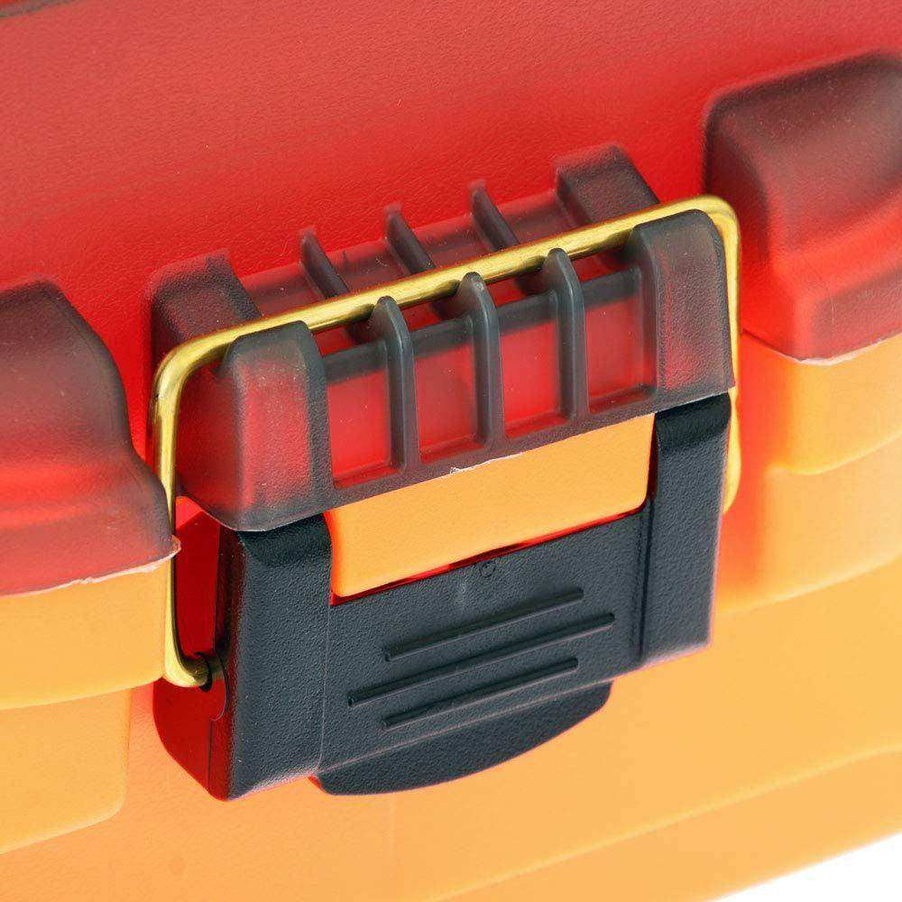 Plano 2-Tray Tackle Box w/Dual Top Access - Smoke & Bright Orange - Skoutley Outdoors LLC
