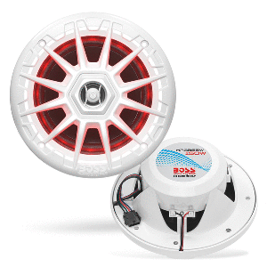 Boss Audio MRGB55B 5.25" Marine Speakers w/RGB Lighting - White - Skoutley Outdoors LLC