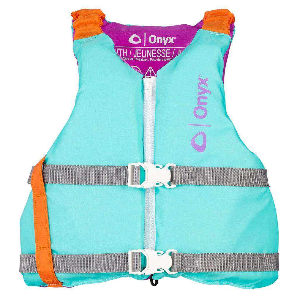 Onyx Youth Universal Paddle Vest - Aqua - Skoutley Outdoors LLC
