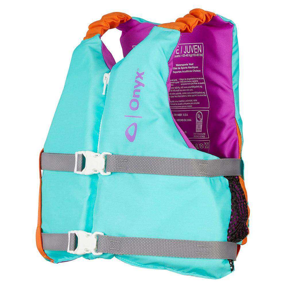 Onyx Youth Universal Paddle Vest - Aqua - Skoutley Outdoors LLC