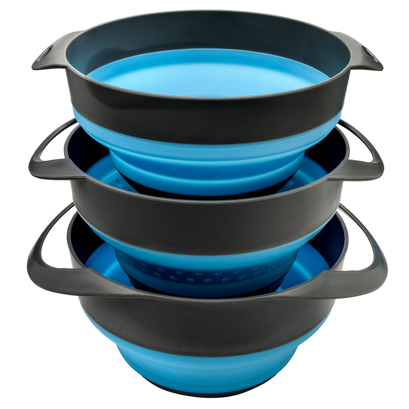 Load image into Gallery viewer, S.O.L. Survive Outdoors Longer Flat Pack Bowls &amp; Strainer Set
