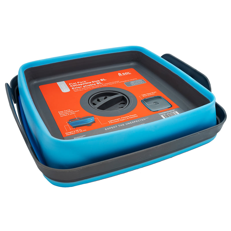 Load image into Gallery viewer, S.O.L. Survive Outdoors Longer Flat Pack Sink - 8L
