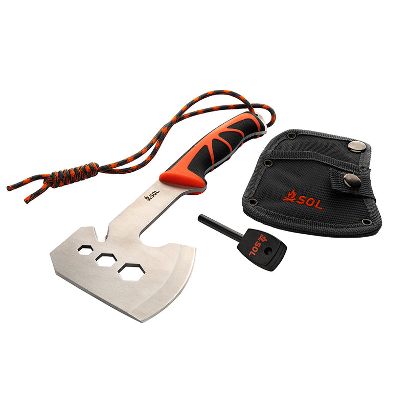 Load image into Gallery viewer, S.O.L. Survive Outdoors Longer Stoke Camp Hatchet
