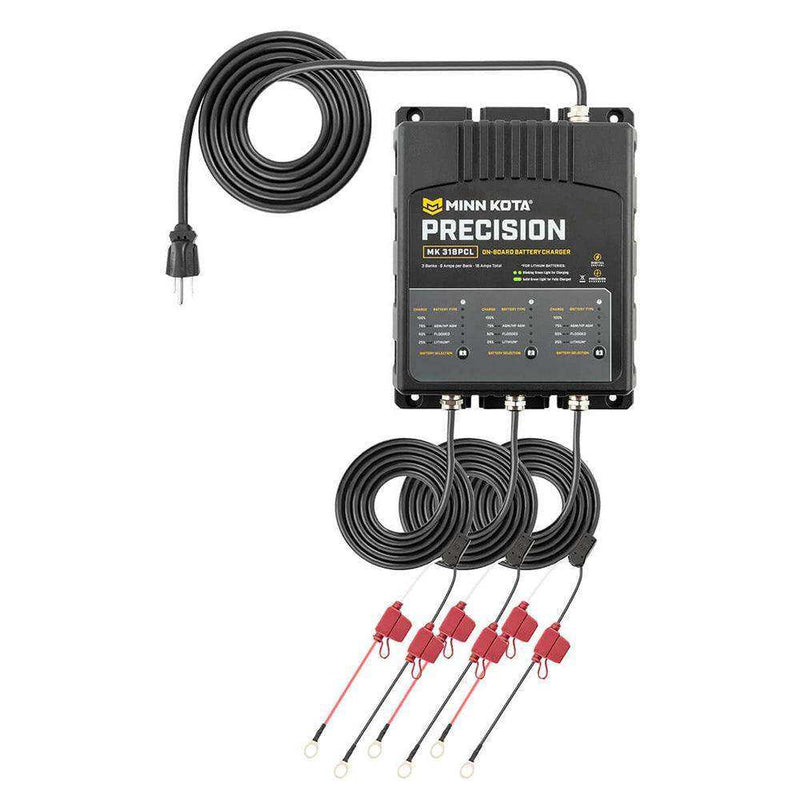Load image into Gallery viewer, Minn Kota On-Board Precision Charger MK-318 PCL 3 Bank x 6 AMP LI Optimized Charger - Skoutley Outdoors LLC
