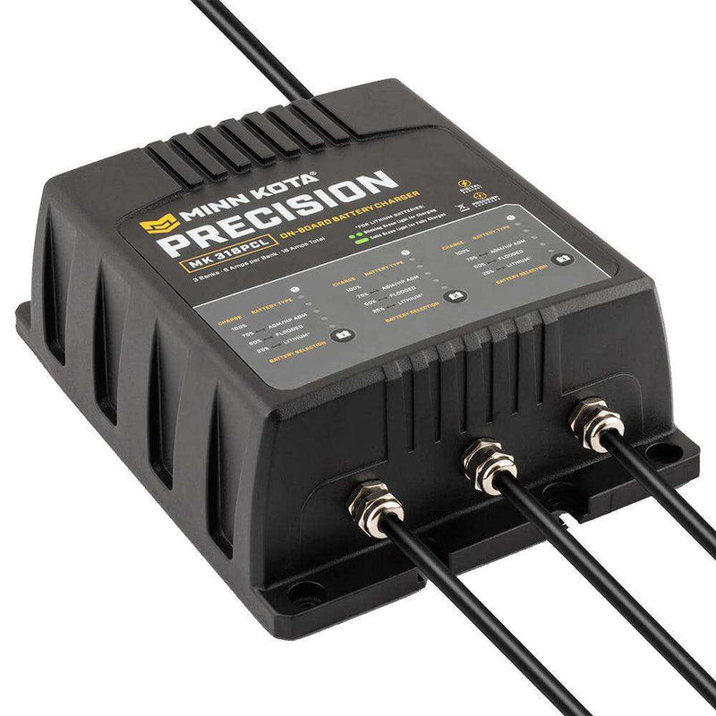 Load image into Gallery viewer, Minn Kota On-Board Precision Charger MK-318 PCL 3 Bank x 6 AMP LI Optimized Charger - Skoutley Outdoors LLC

