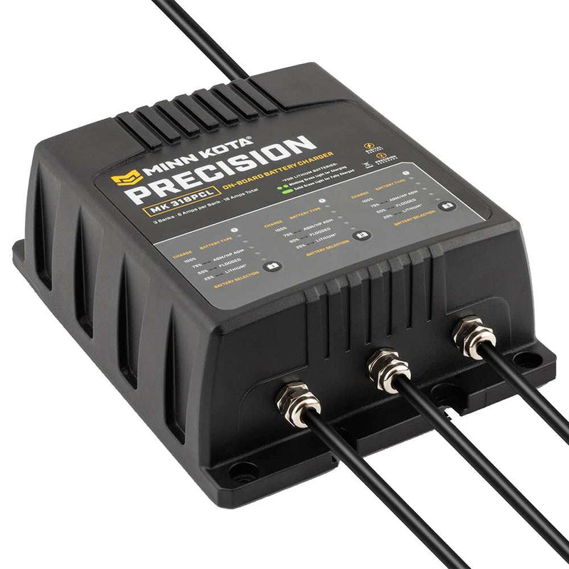 Load image into Gallery viewer, Minn Kota On-Board Precision Charger MK-318 PCL 3 Bank x 6 AMP LI Optimized Charger - Skoutley Outdoors LLC
