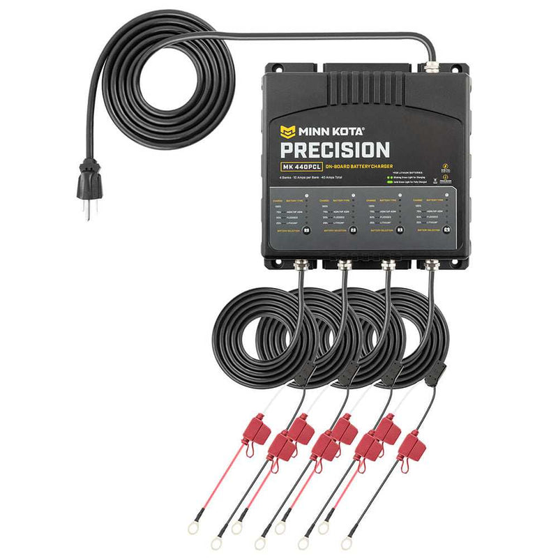Load image into Gallery viewer, Minn Kota On-Board Precision Charger MK-440 PCL 4 Bank x 10 AMP LI Optimized Charger - Skoutley Outdoors LLC
