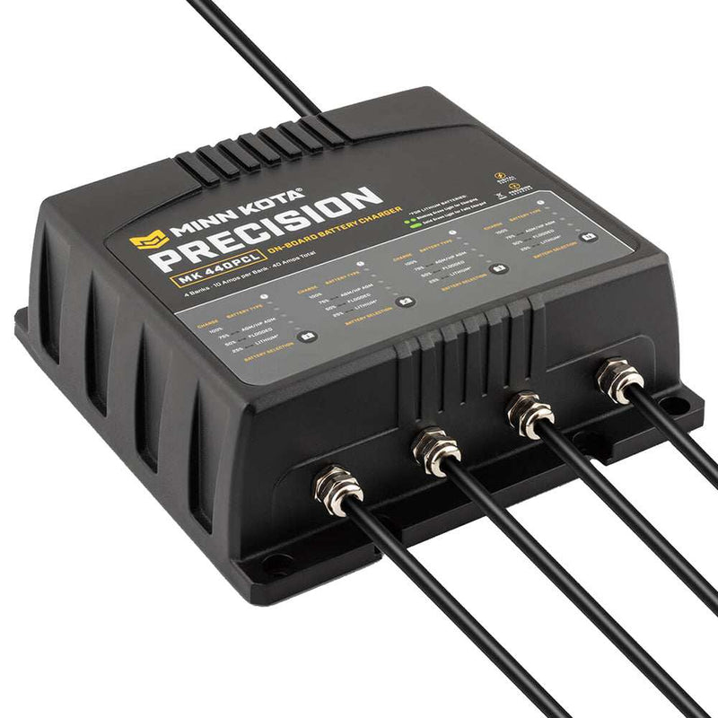 Load image into Gallery viewer, Minn Kota On-Board Precision Charger MK-440 PCL 4 Bank x 10 AMP LI Optimized Charger - Skoutley Outdoors LLC
