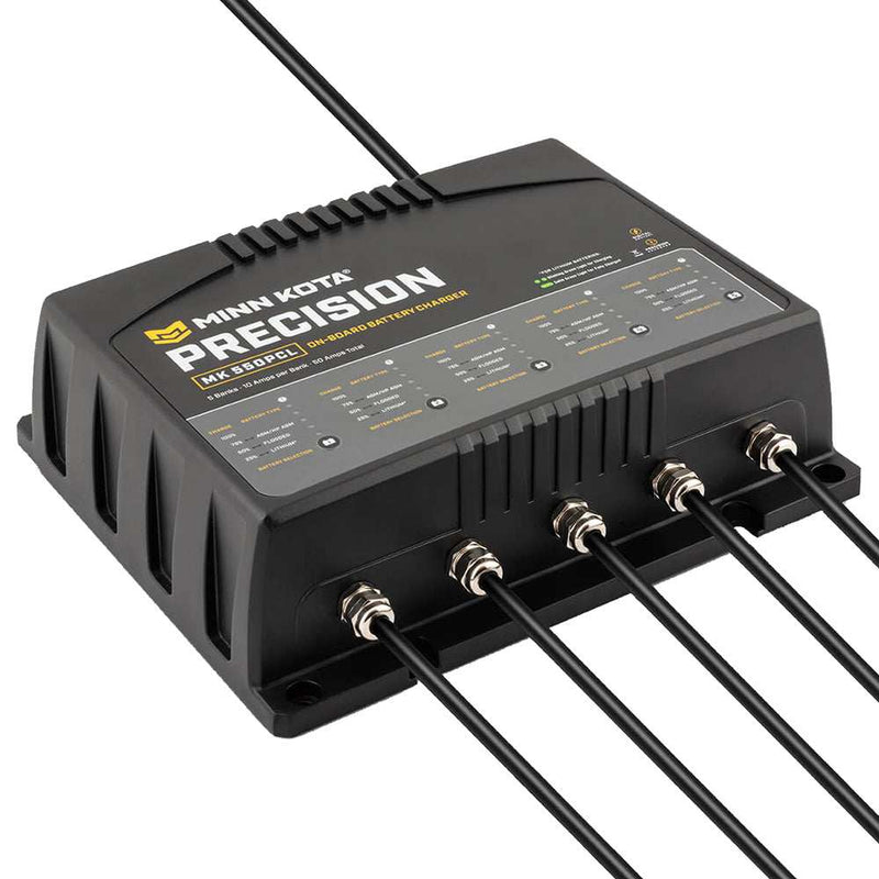 Load image into Gallery viewer, Minn Kota On-Board Precision Charger MK-550 PCL 5 Bank x 10 AMP LI Optimized Charger - Skoutley Outdoors LLC
