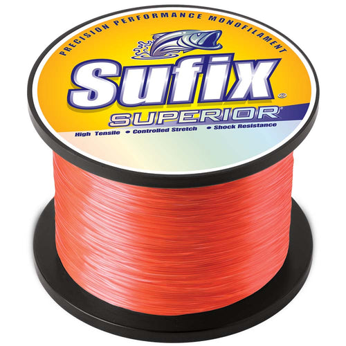 Sufix Superior Neon Fire Monofilament - 6lb - 2155 yds - Skoutley Outdoors LLC