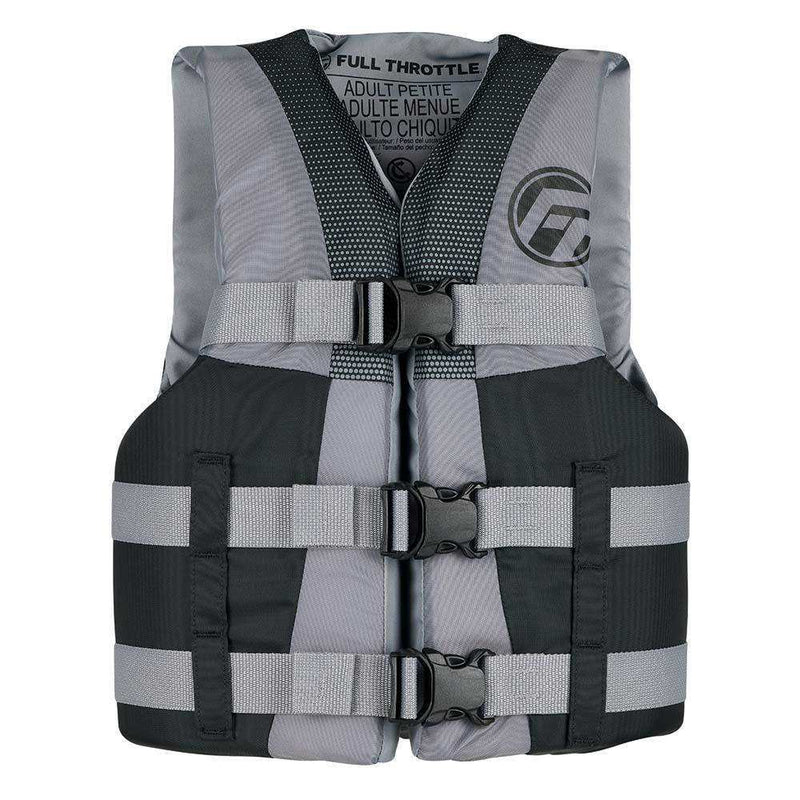 Load image into Gallery viewer, Full Throttle Teen Nylon Life Jacket - Grey/Black - Skoutley Outdoors LLC

