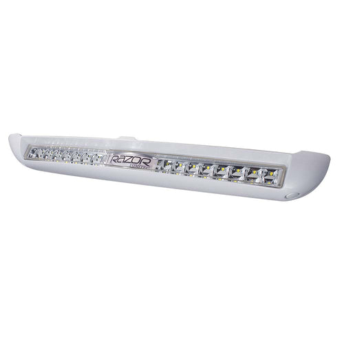 Lumitec Razor Light Bar - Flood - White Housing w/Inverted Logo Flush Mount - Skoutley Outdoors LLC