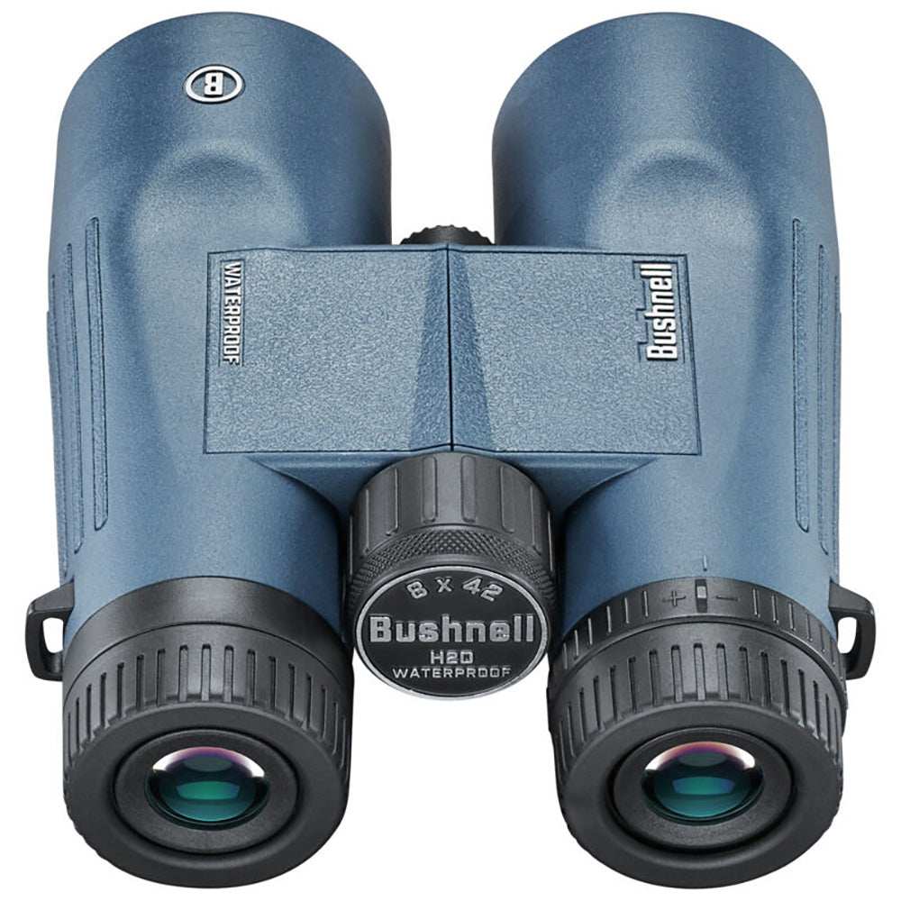Bushnell 8x42mm H2O Binocular - Dark Blue Roof WP/FP Twist Up Eyecups - Skoutley Outdoors LLC