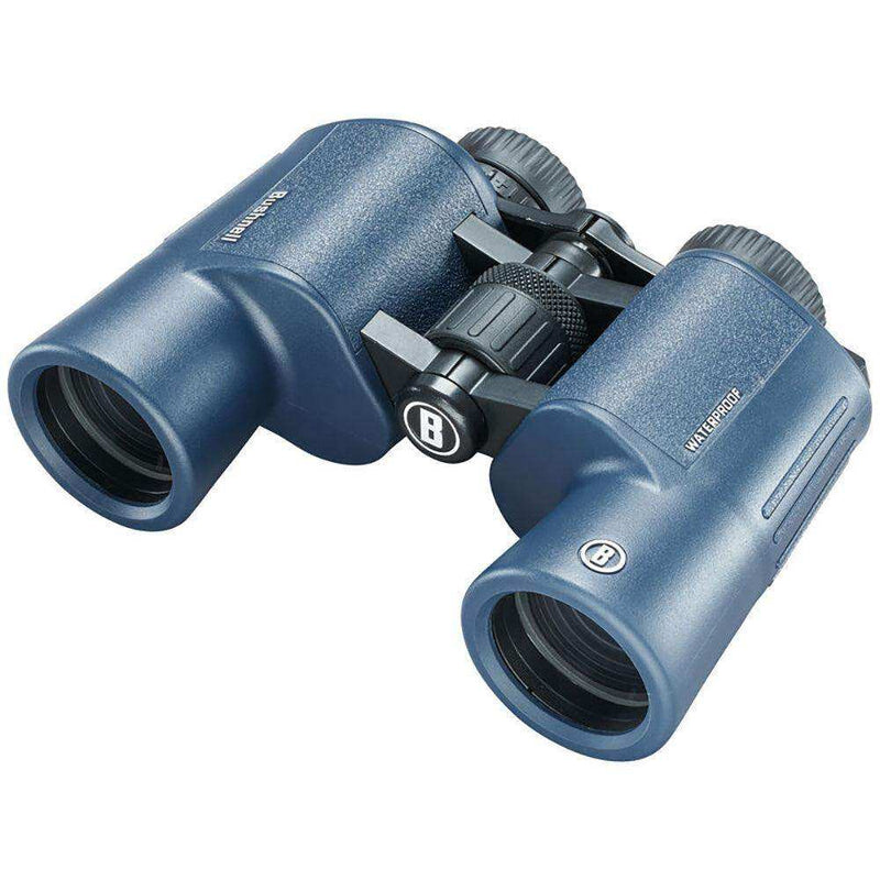 Load image into Gallery viewer, Bushnell 12x42mm H2O Binocular - Dark Blue Porro WP/FP Twist Up Eyecups - Skoutley Outdoors LLC
