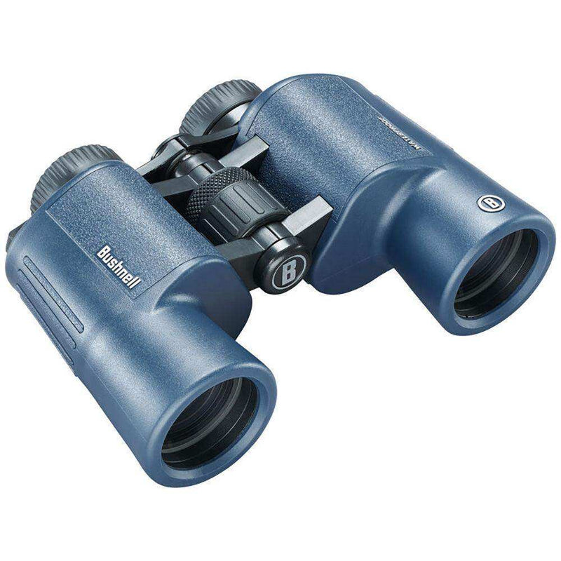Load image into Gallery viewer, Bushnell 12x42mm H2O Binocular - Dark Blue Porro WP/FP Twist Up Eyecups - Skoutley Outdoors LLC
