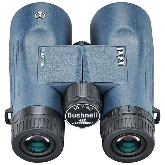 Bushnell 10x42mm H2O Binocular - Dark Blue Roof WP/FP Twist Up Eyecups - Skoutley Outdoors LLC