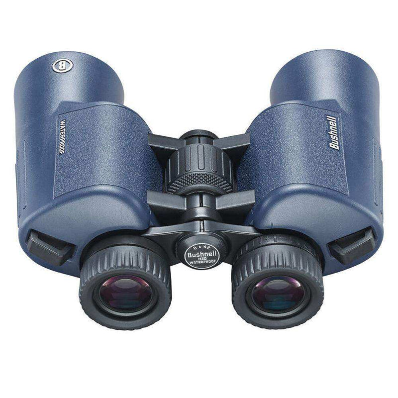 Load image into Gallery viewer, Bushnell 10x42mm H2O Binocular - Dark Blue Porro WP/FP Twist Up Eyecups - Skoutley Outdoors LLC
