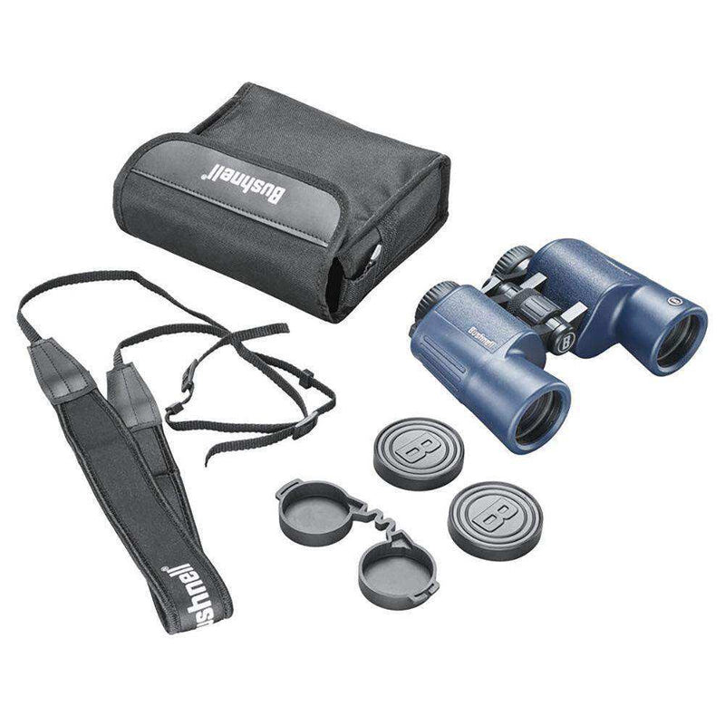Load image into Gallery viewer, Bushnell 10x42mm H2O Binocular - Dark Blue Porro WP/FP Twist Up Eyecups - Skoutley Outdoors LLC
