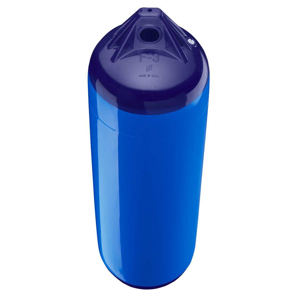 Polyform F-3 Twin Eye Fender 8.2" x 30" - Blue - Skoutley Outdoors LLC