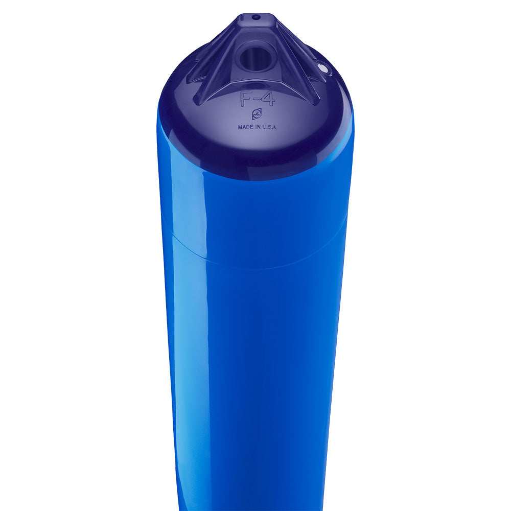 Polyform F-4 Twin Eye Fender 8.5" x 40.5" - Blue - Skoutley Outdoors LLC