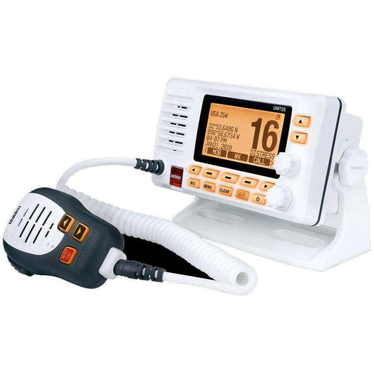 Uniden UM725 Fixed Mount Marine VHF Radio - White - Skoutley Outdoors LLC