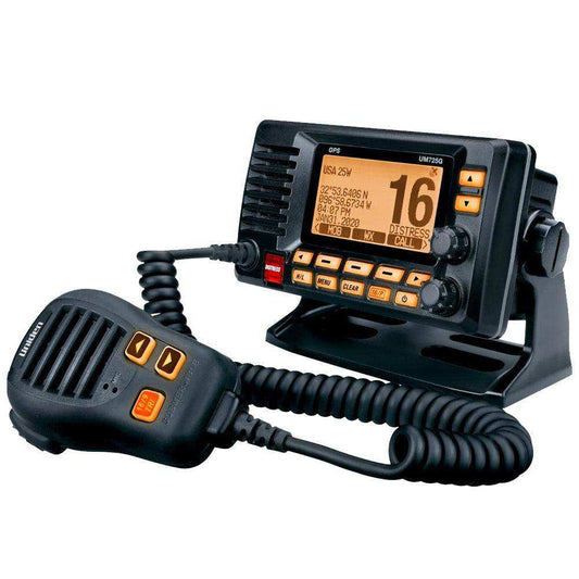 Uniden UM725 Fixed Mount Marine VHF Radio w/GPS - Black - Skoutley Outdoors LLC