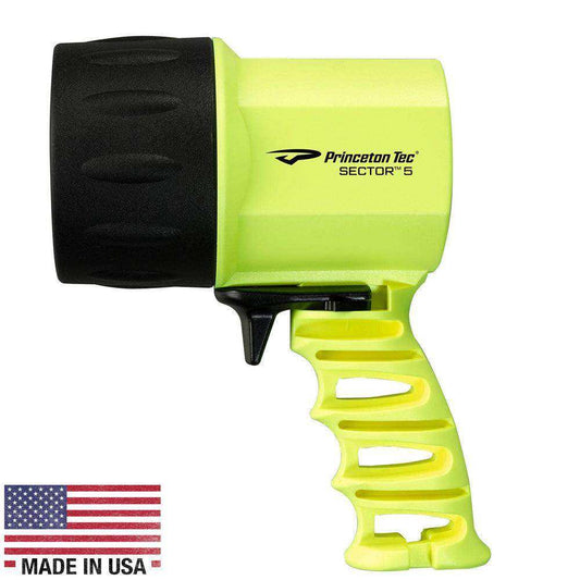 Princeton Tec Sector 5 LED Light - Neon Yellow - Skoutley Outdoors LLC