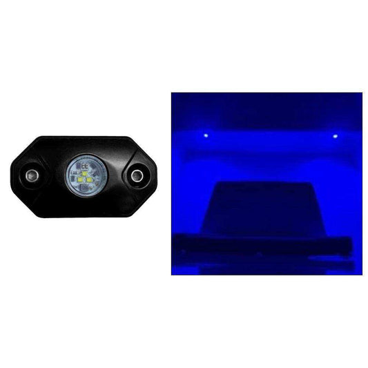 Black Oak Rock Accent Light - Blue - Black Housing - Skoutley Outdoors LLC