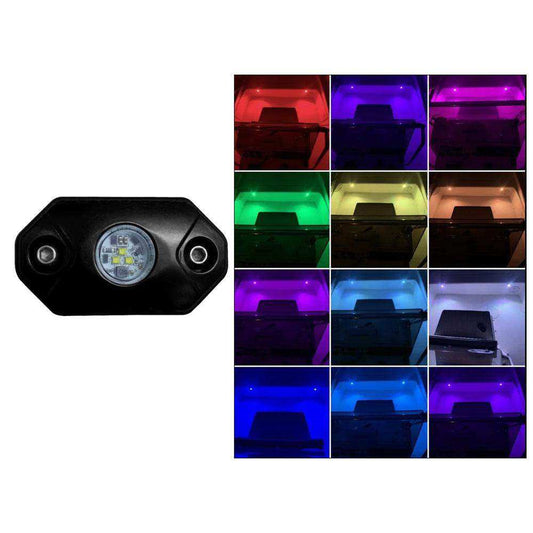 Black Oak Rock Accent Light - RGB - Black Housing - Skoutley Outdoors LLC