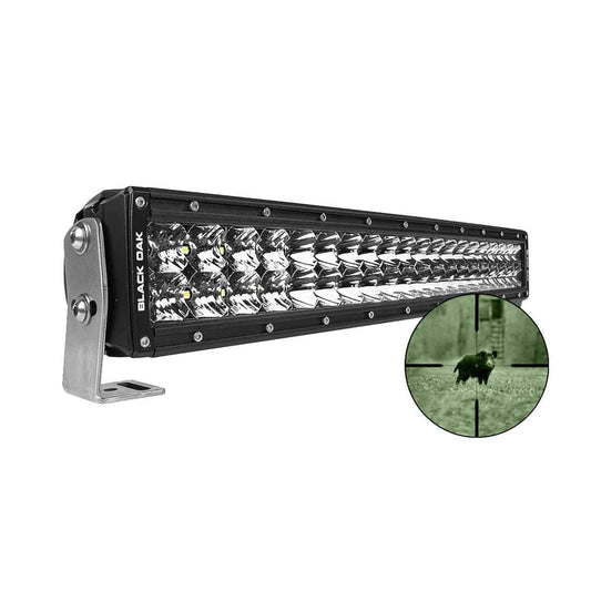 Black Oak Pro Series Double Row Combo Infrared 20" 940nm Light Bar - Black - Skoutley Outdoors LLC