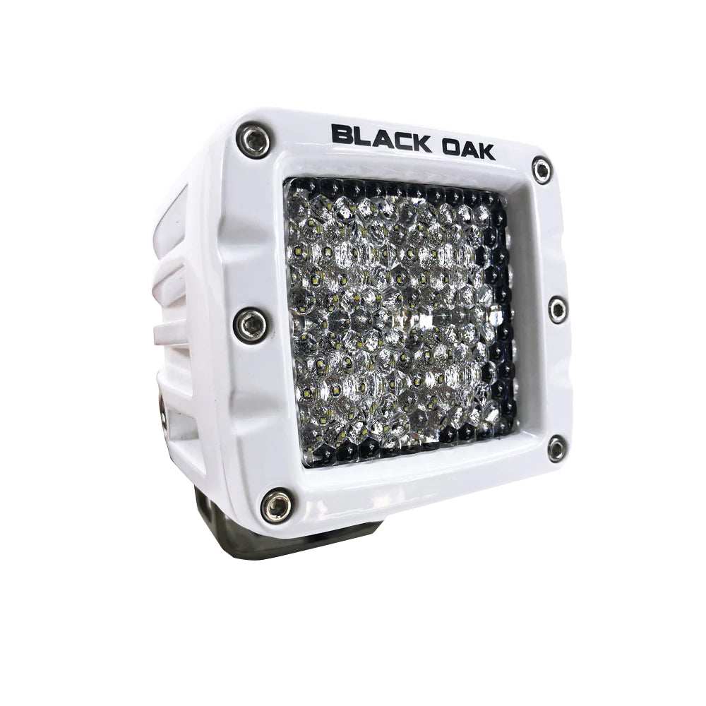 Black Oak 2" Marine LED Pod Light - Diffused Optics - White Housing - Pro Series 3.0 - Skoutley Outdoors LLC