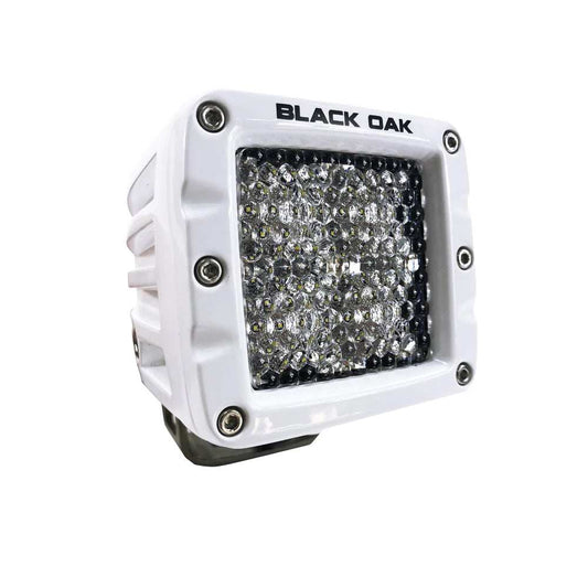 Black Oak 2" Marine LED Pod Light - Diffused Optics - White Housing - Pro Series 3.0 - Skoutley Outdoors LLC