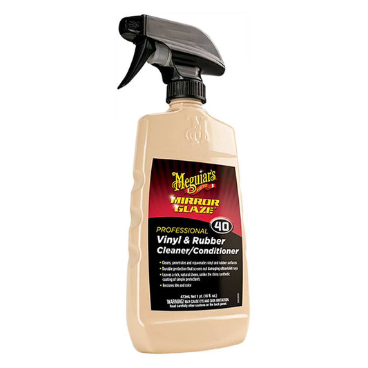 Meguiar's M40 Mirror Glaze Vinyl & Rubber Cleaner & Conditioner - 16oz - Skoutley Outdoors LLC