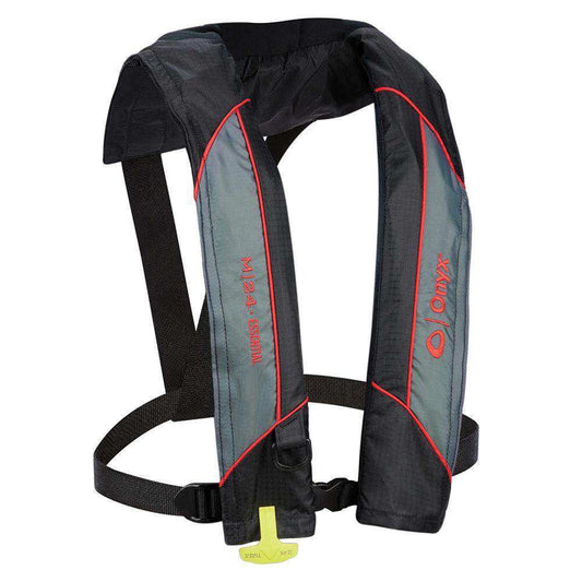 Onyx M-24 Essential Manual Inflatable Life Jacket - Red - Adult Universal - Skoutley Outdoors LLC