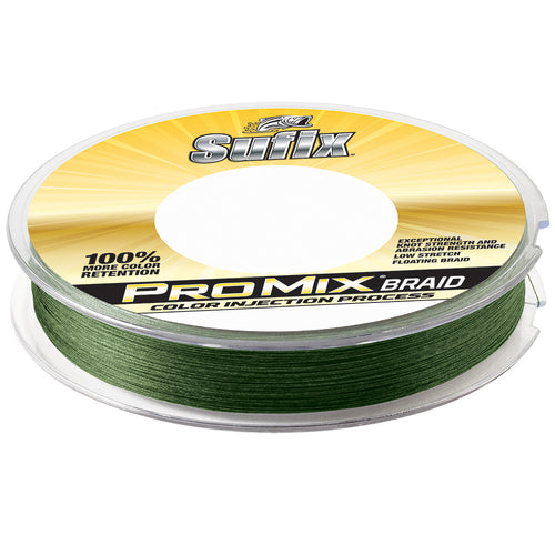 Sufix ProMix® Braid - 40lb - Low-Vis Green - 300 yds - Skoutley Outdoors LLC