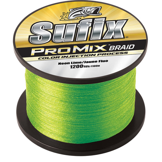 Sufix ProMix® Braid - 65lb - Neon Lime - 1200 yds - Skoutley Outdoors LLC