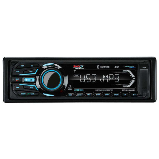 Boss Audio MR1308UABK Bluetooth® - Fully Marinized MP3-Compatible Digital Media Receiver w/USB & SD Memory Card Ports & Aux Input - Skoutley Outdoors LLC